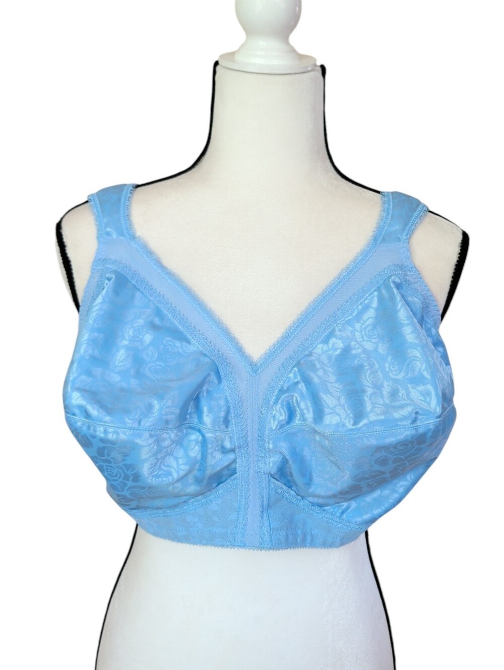 Playtex Wireless 18-Hour Full Coverage Smoothing Back Bra 44DD Zen Blue 4693